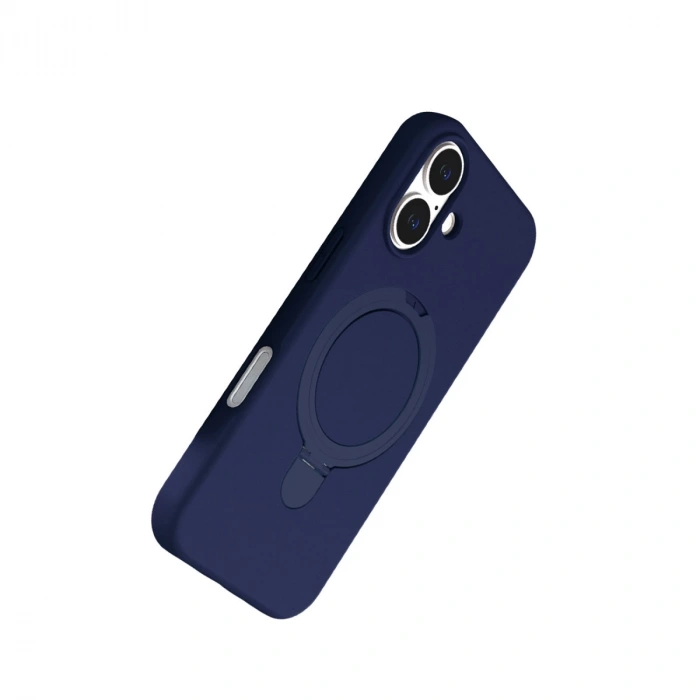 Apple İphone 16 Plus Regal Magsafe Standlı Kapak - Lacivert