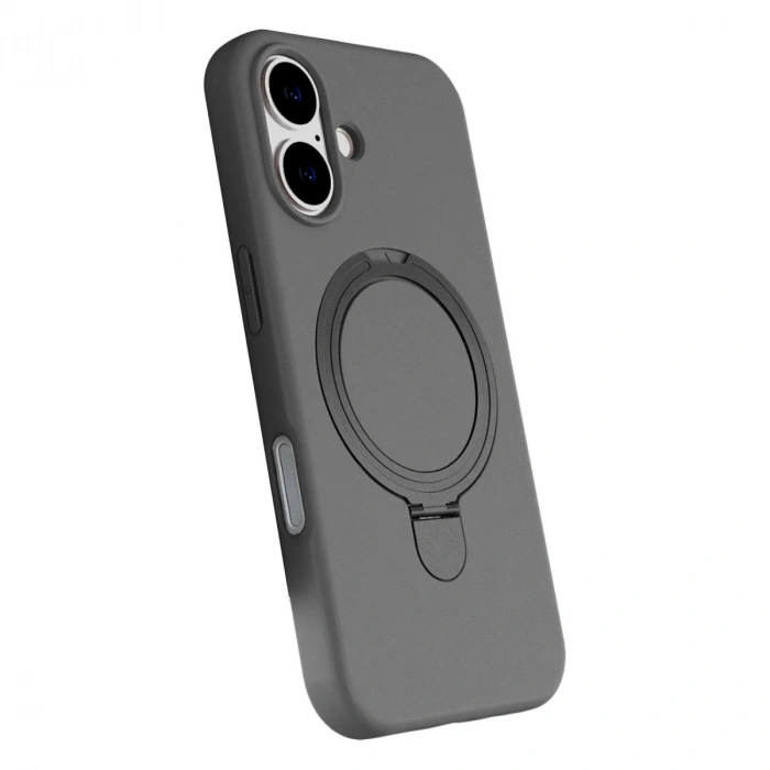 Apple İphone 16 Plus Regal Magsafe Standlı Kapak - Titan Gri
