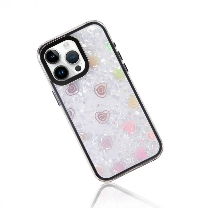 Apple İphone 16 Pro Lumi Desenli Kapak - Siyah