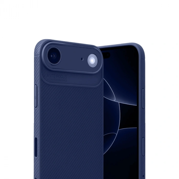 Apple İphone 17 Air Auto Focus Karbon Kapak - Lacivert