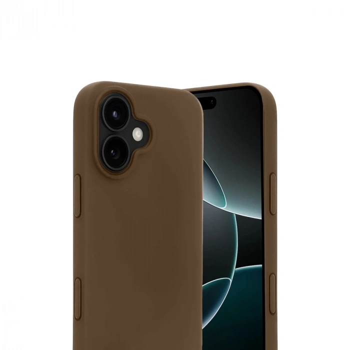 Apple İphone 17 First Silikon - Kahverengi