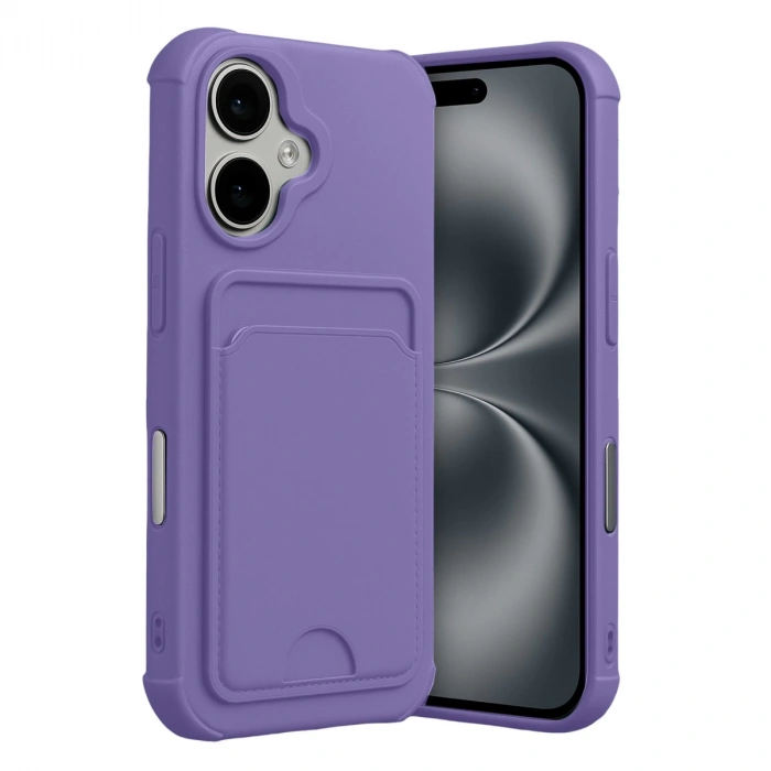 Apple İphone 17 Kelvin Kartvizitli Silikon - Lila