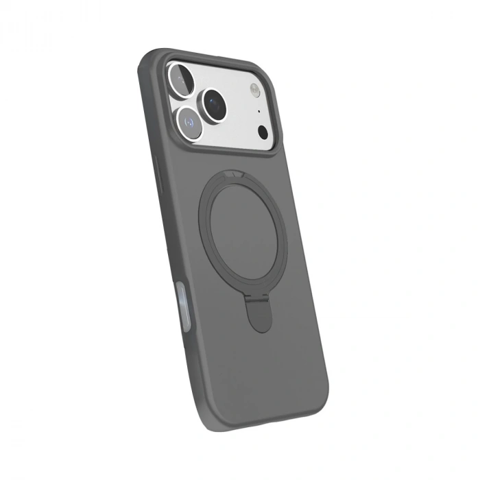 Apple İphone 17 Pro Regal Magsafe Standlı Kapak - Titan Gri