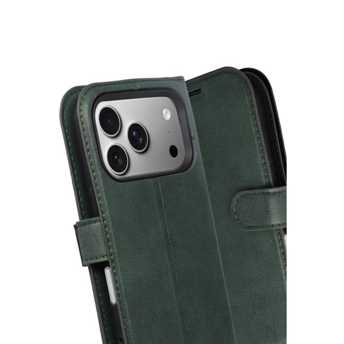 Apple İphone 17 Pro Trend S Plus Kapaklı Kılıf - Yeşil