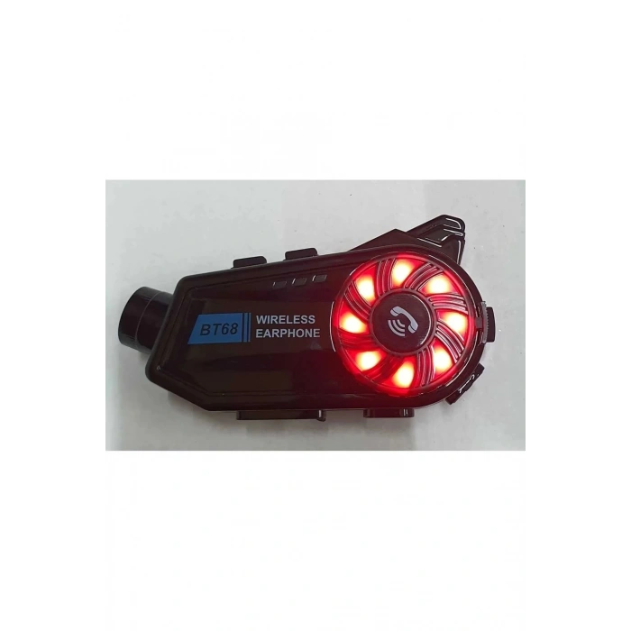Bt68 Motosiklet Kask Bluetooth Kulaklık 1080p Kamera Ses Kontrolü Video Kayıt Özellikli İntercom