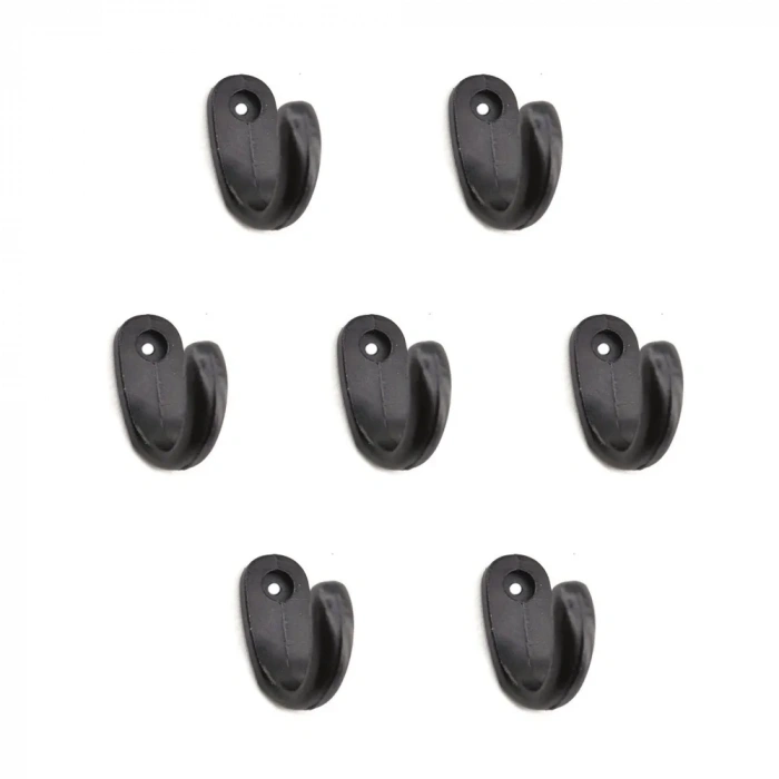 Büyük Tekli Fincan Askı, Dekor Askısı - Siyah, 100 Adet, 12x23x30 Mm