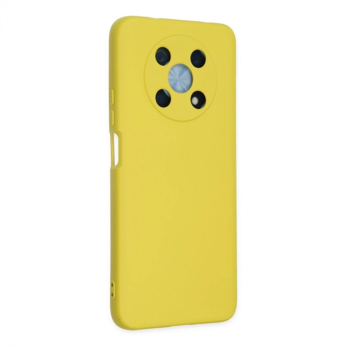 Huawei Nova Y90 Kılıf Nano İçi Kadife Silikon - Sarı