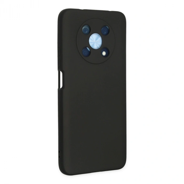 Huawei Nova Y90 Kılıf Nano İçi Kadife Silikon - Siyah