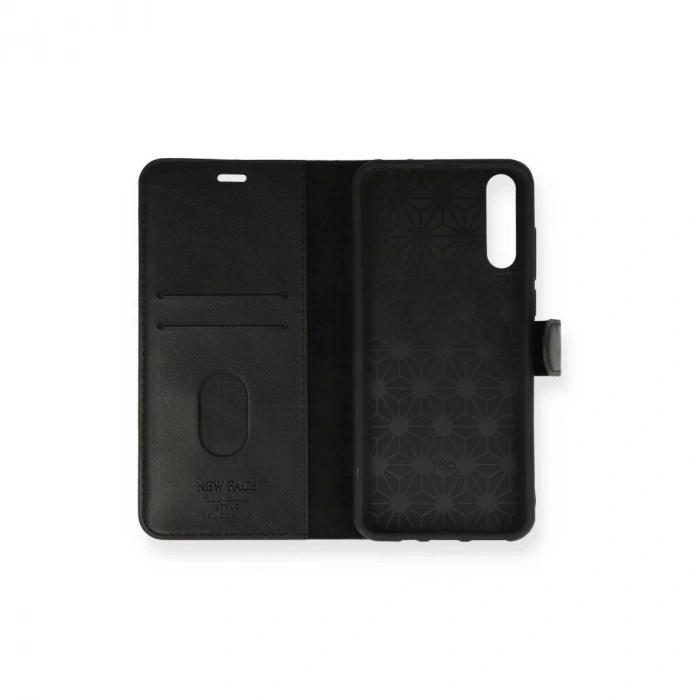 Huawei P Smart S Kılıf Trend S Plus Kapaklı Kılıf - Siyah