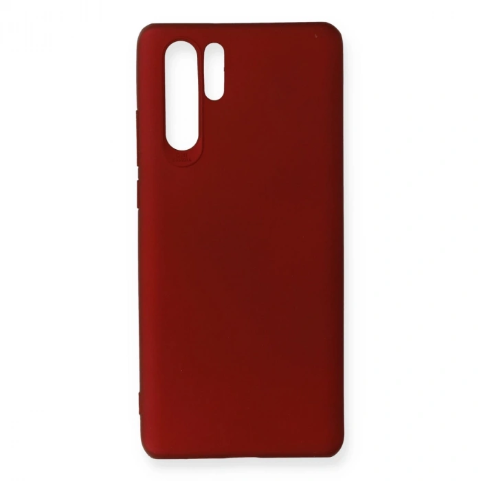 Huawei P30 Pro Kılıf First Silikon - Bordo