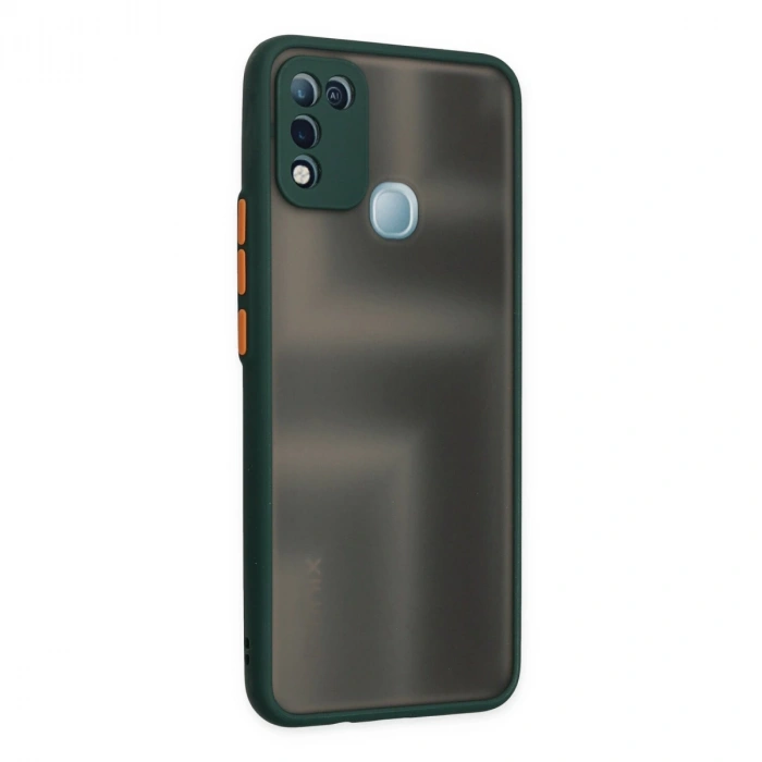 İnfinix Hot 10 Play Kılıf Montreal Silikon Kapak - Yeşil