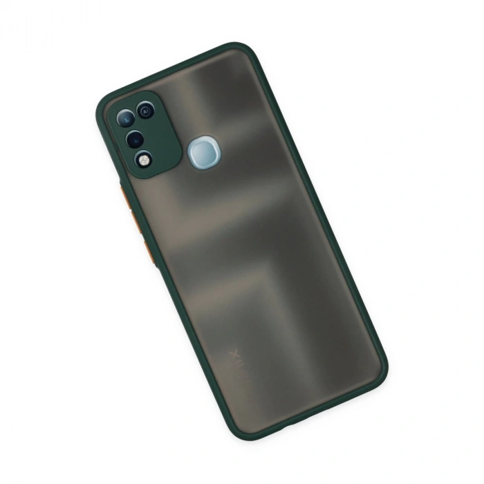 İnfinix Hot 10 Play Kılıf Montreal Silikon Kapak - Yeşil