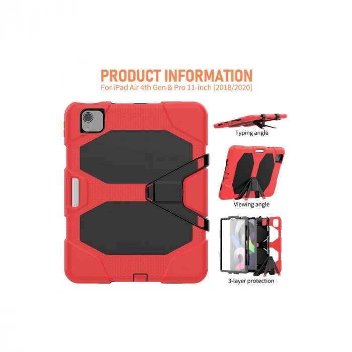 İpad Pro 11 (2020) Kılıf Griffin Tablet Kapak - Kırmızı