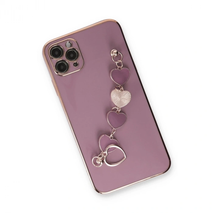 İphone 11 Pro Max Kılıf Esila Silikon - Mor