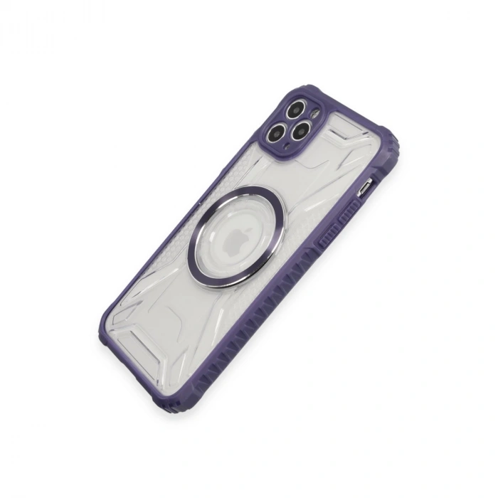 İphone 11 Pro Max Kılıf Prag Magneticsafe Kapak - Derin Mor