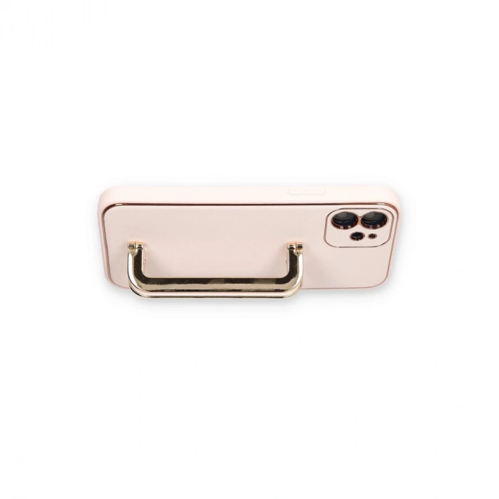 İphone 12 Kılıf Coco Elit Kapak - Pudra