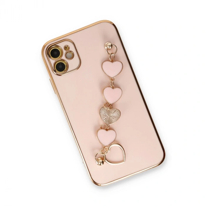 İphone 12 Kılıf Esila Silikon - Pudra