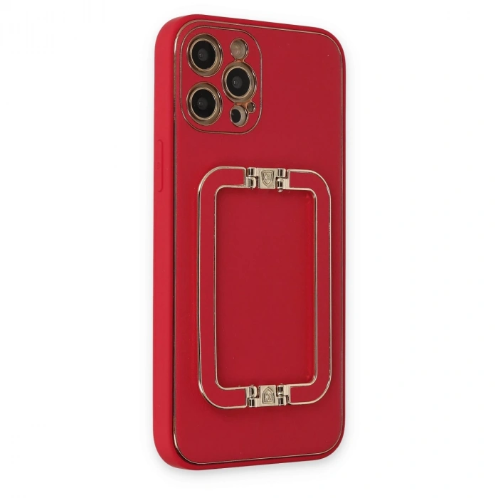 İphone 12 Pro Kılıf Coco Elit Kapak - Kırmızı