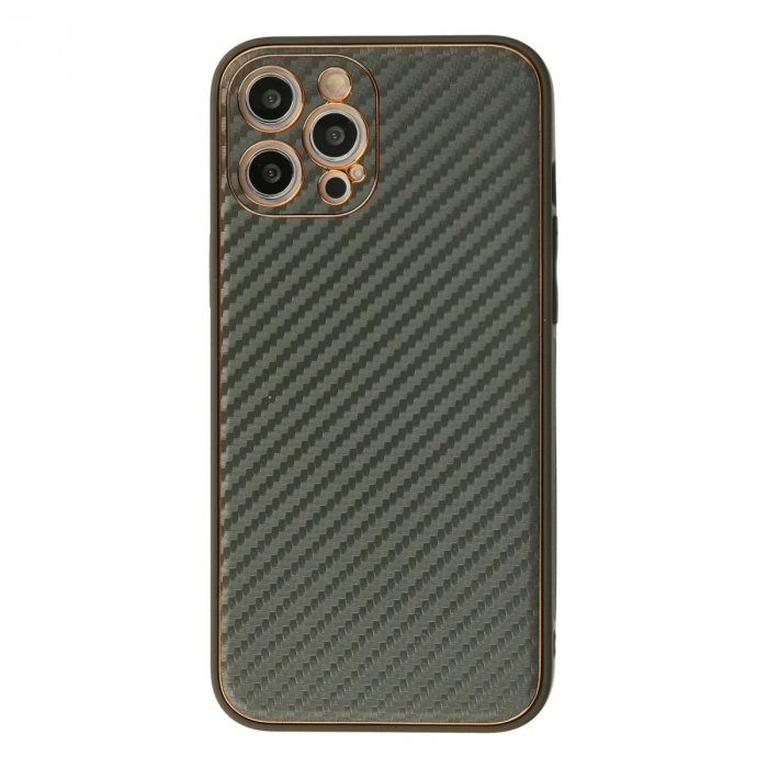 İphone 12 Pro Kılıf Coco Karbon Silikon - Füme