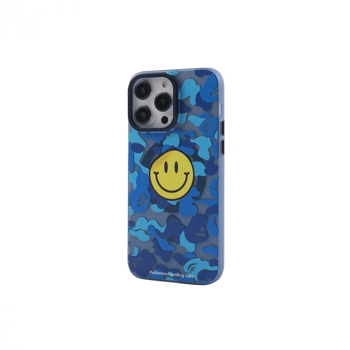 İphone 12 Pro Max Kılıf Apollo Magneticsafe Desenli Kapak - Apollo Mavi - 1