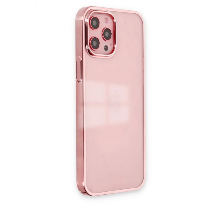 İphone 12 Pro Max Kılıf Element Silikon - Pembe