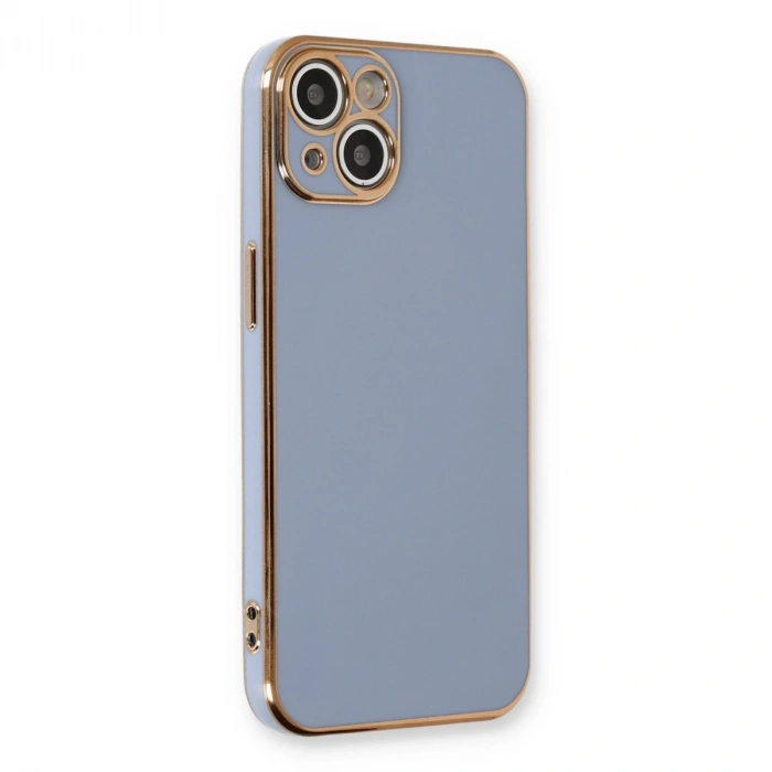 İphone 13 Kılıf Volet Silikon - Mavi