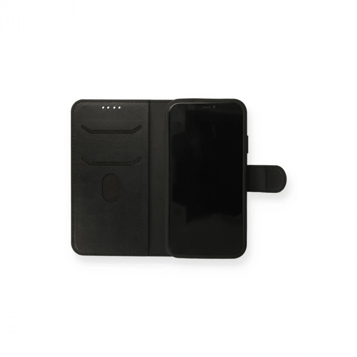 İphone 13 Mini Kılıf Trend S Plus Kapaklı Kılıf - Siyah