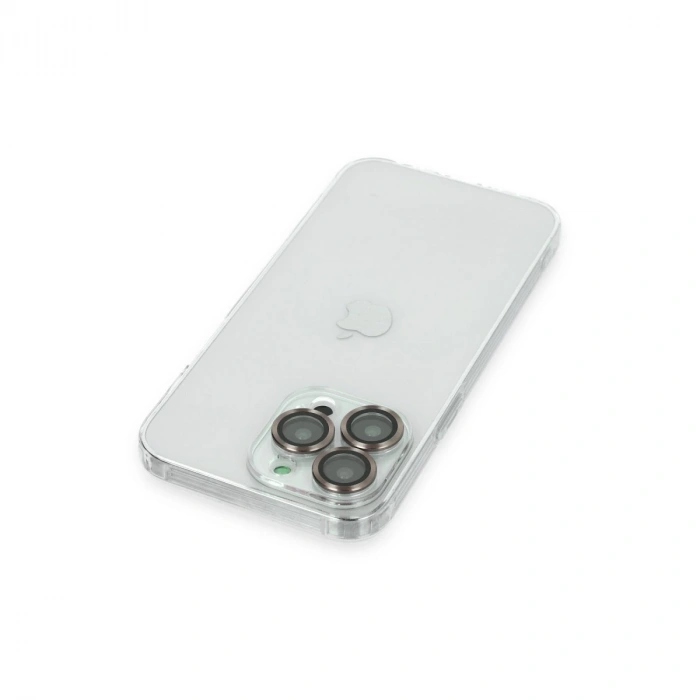 İphone 13 Pro Kılıf Luko Lens Silikon - Gold