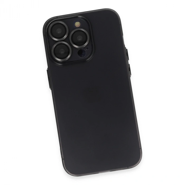 İphone 13 Pro Kılıf Luko Lens Silikon - Siyah