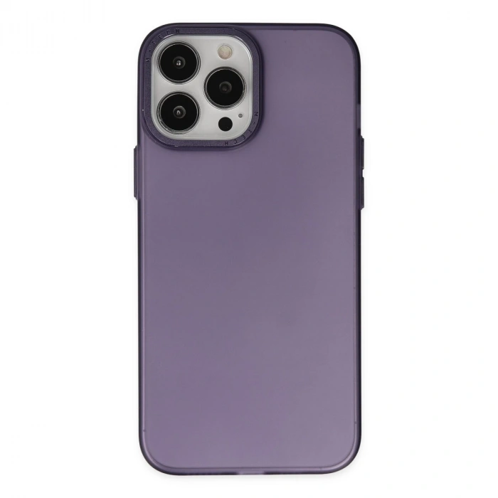İphone 13 Pro Kılıf Modos Metal Kapak - Derin Mor