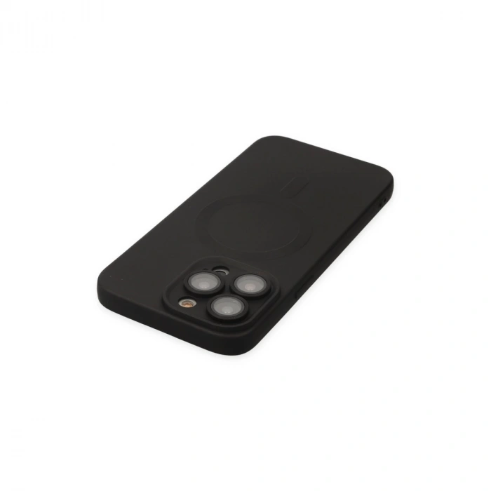 İphone 13 Pro Kılıf Moshi Lens Magneticsafe Silikon - Siyah