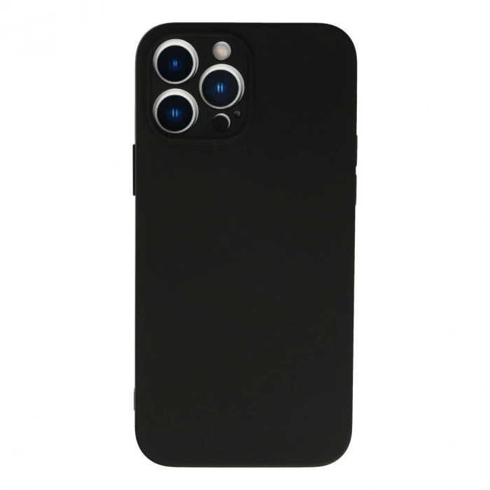 İphone 13 Pro Kılıf Nano İçi Kadife Silikon - Siyah