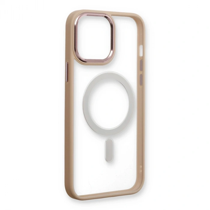 İphone 13 Pro Kılıf Room Magneticsafe Silikon - Pudra