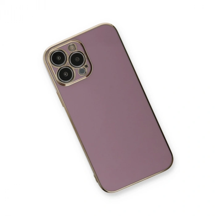 İphone 13 Pro Kılıf Volet Silikon - Mor