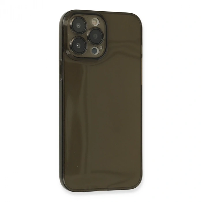 İphone 13 Pro Max Kılıf Fly Lens Silikon - Siyah