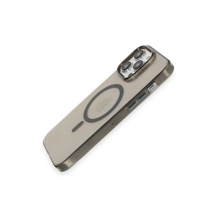 İphone 13 Pro Max Kılıf Tron Şeffaf Magsafe Kapak - Siyah