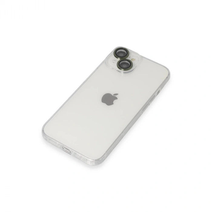 İphone 14 Kılıf Luko Lens Silikon - Yeşil