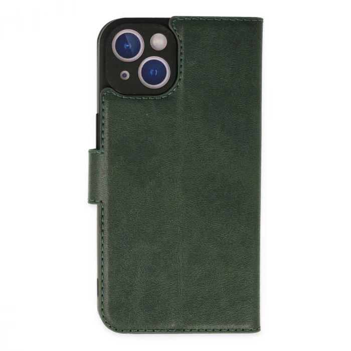 İphone 14 Plus Kılıf Trend S Plus Kapaklı Kılıf - Yeşil