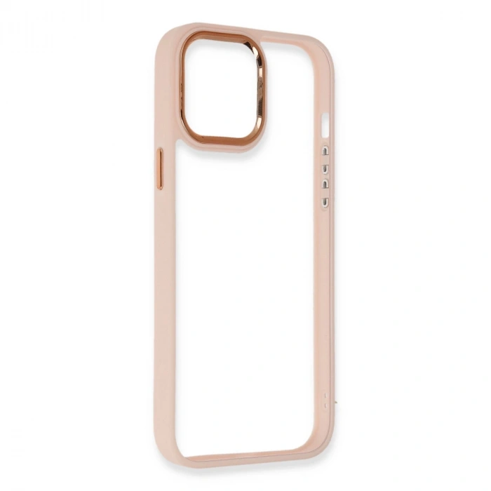 İphone 14 Pro Kılıf Dora Kapak - Pudra