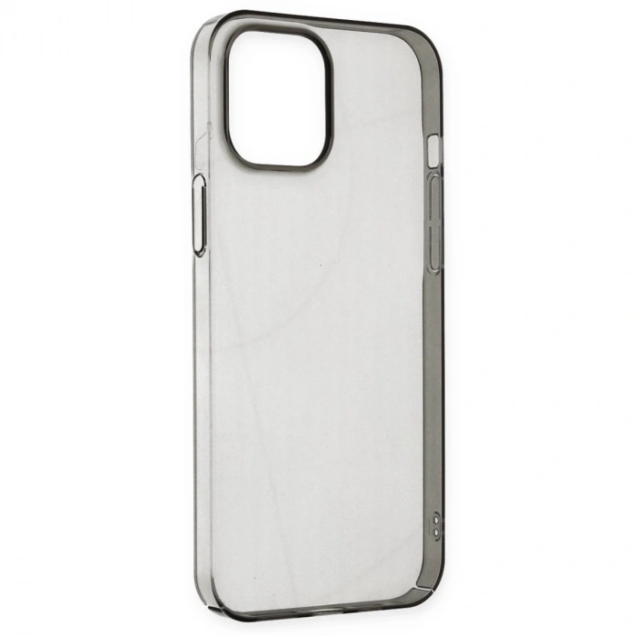 İphone 14 Pro Kılıf Pc Sert Şeffaf Kapak - Siyah