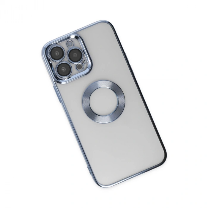 İphone 14 Pro Kılıf Slot Silikon - Sierra Blue