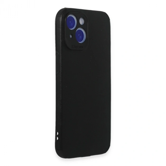 İphone 15 Kılıf Loop Deri Silikon - Siyah