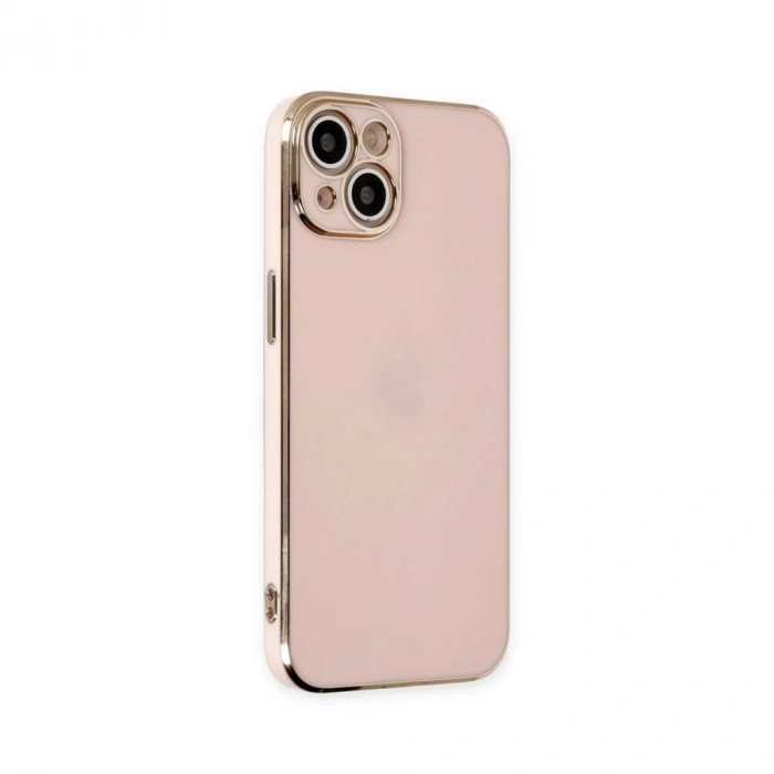 İphone 15 Kılıf Volet Silikon - Pembe