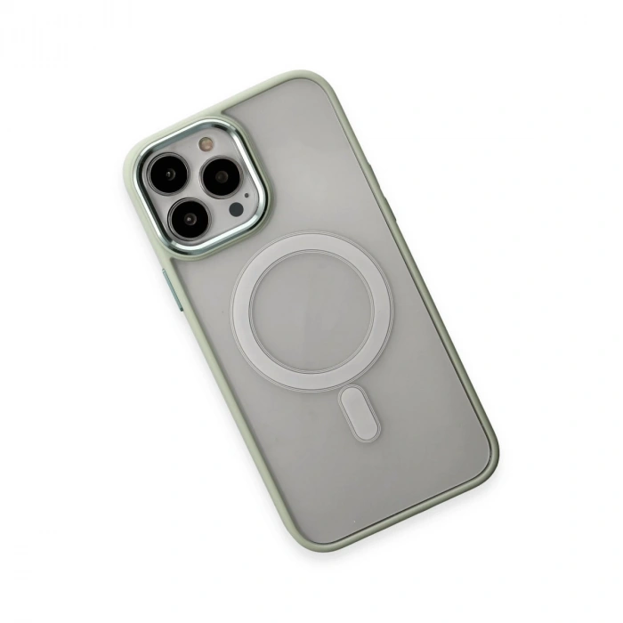 İphone 15 Pro Max Kılıf Room Magneticsafe Silikon - Su Yeşili