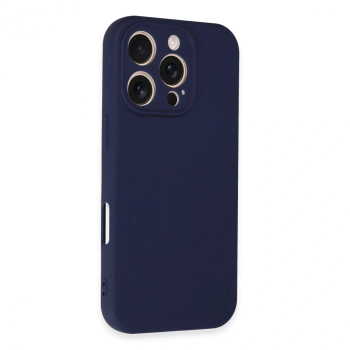 İphone 16 Pro Kılıf First Silikon - Lacivert