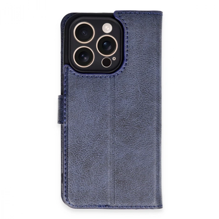 İphone 16 Pro Kılıf Trend S Plus Kapaklı Kılıf - Lacivert