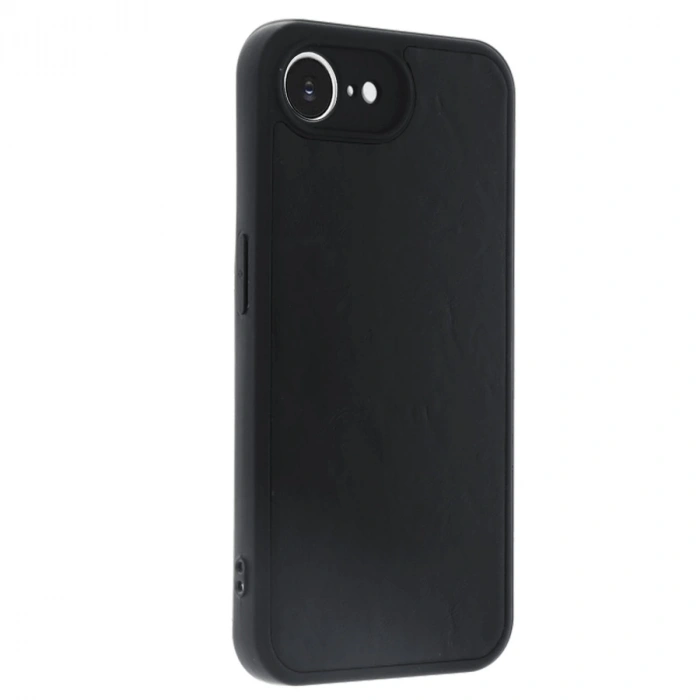İphone 16e Kılıf Aras Deri Kapak - Siyah
