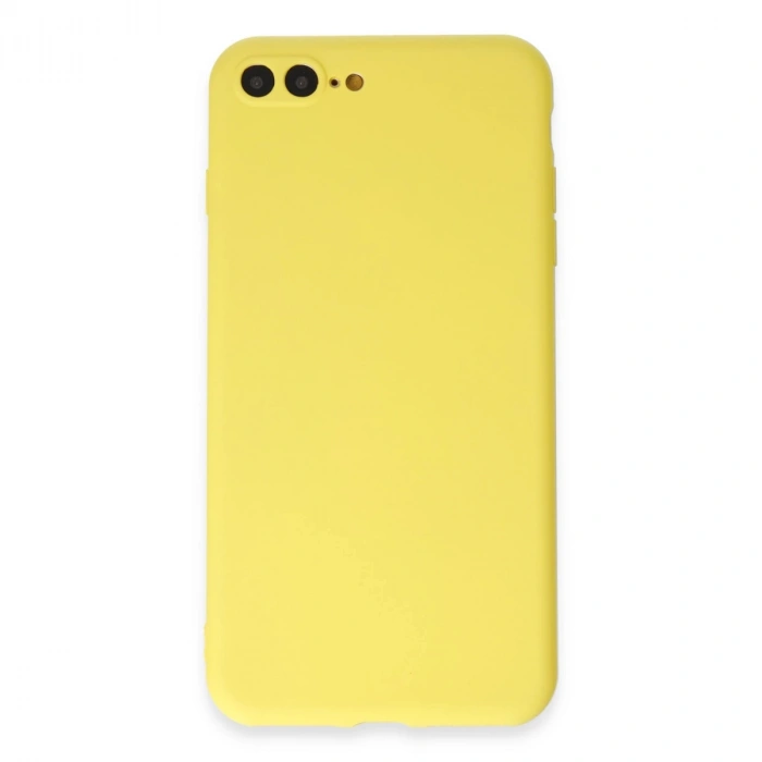 İphone 7 Plus Kılıf First Silikon - Sarı