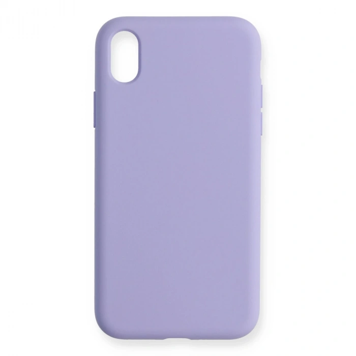 İphone Xr Kılıf Nano İçi Kadife Silikon - Lila