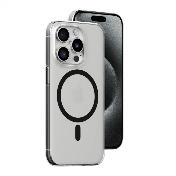 Joko İphone 15 Pro Max Kılıf Bubble Magsafe Kapak - Siyah